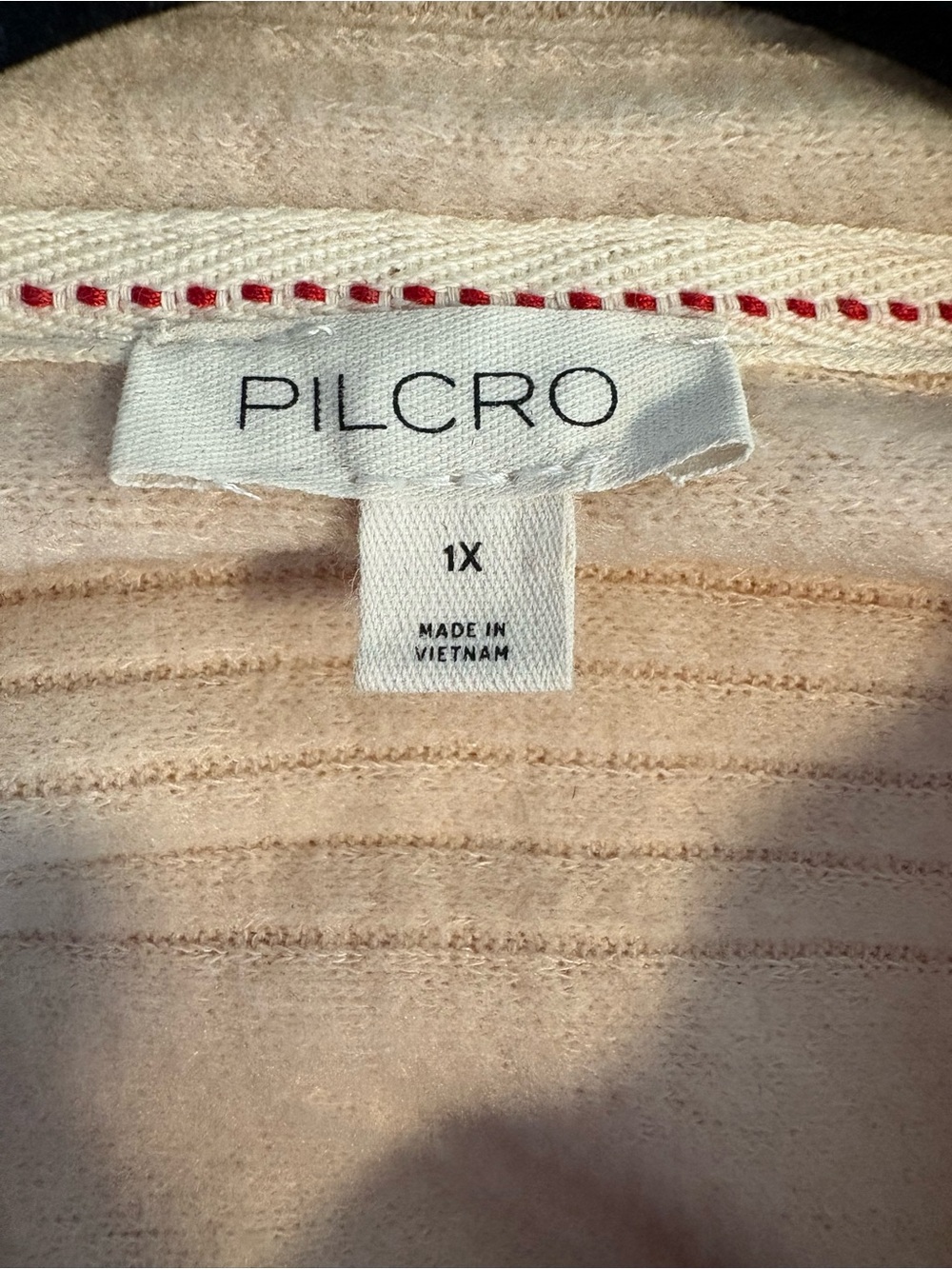 Light Beige Button-Front Women’s Shirt - Picture 2 of 2
